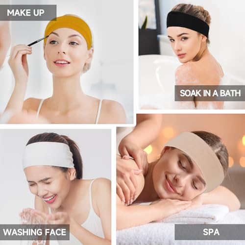 8-Pack Non-Slip Workout Headbands for Women