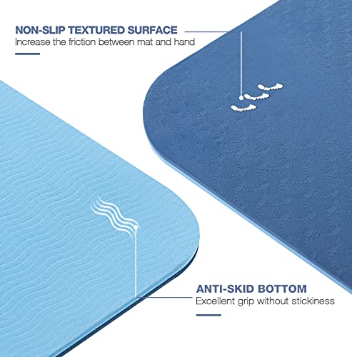 Extra Thick Non-Slip Yoga Mat with Sling