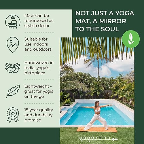 Organic Cotton Non-Slip Yoga Mat - 24x72 Inches
