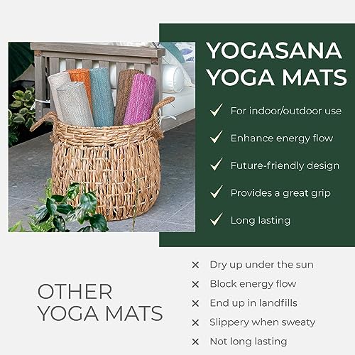 Organic Cotton Non-Slip Yoga Mat - 24x72 Inches