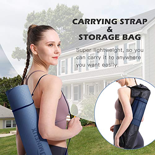 Extra Thick Non-Slip Yoga Mat with Sling