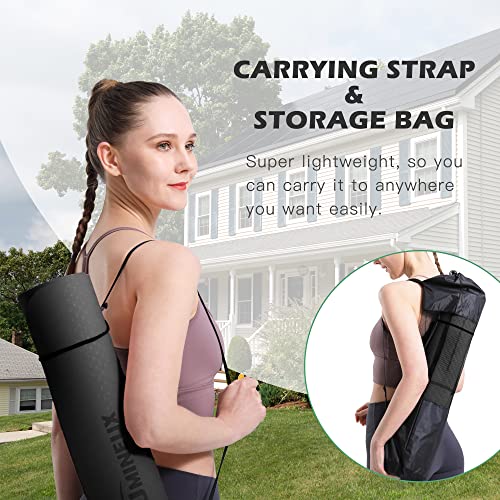 Eco-Friendly Non-Slip Yoga Mat with Alignment Marks