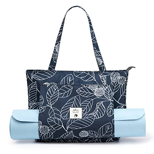 WLLWOO Canvas Yoga Tote Bag for Women