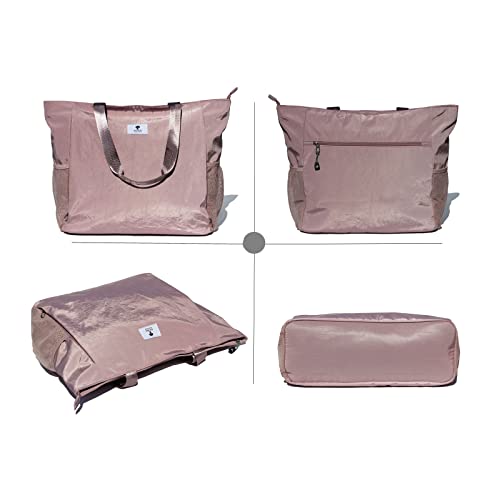 Stylish Pinkish Purple Yoga Mat Tote Bag