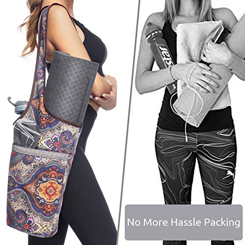 Ewedoos Ancient Totem Yoga Mat Bag with Pocket
