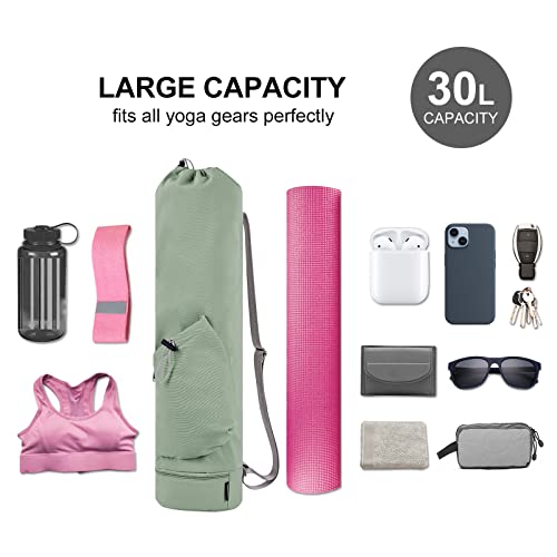 Multi-Functional Yoga Mat Bag with Bottle Pocket