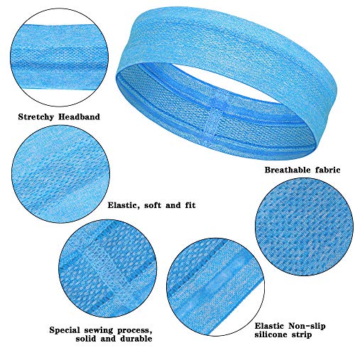 Non-Slip Stretchy Sweatbands for Yoga & Sports