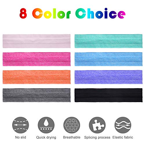Non-Slip Stretchy Sweatbands for Yoga & Sports