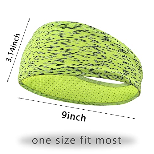 5 Pack Men's Breathable Sports Headbands for Fitness