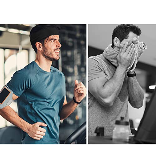 5 Pack Men's Breathable Sports Headbands for Fitness