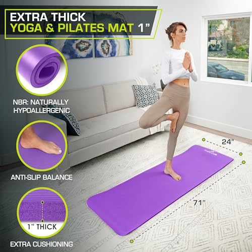 ProsourceFit Extra Thick Yoga and Pilates Mat