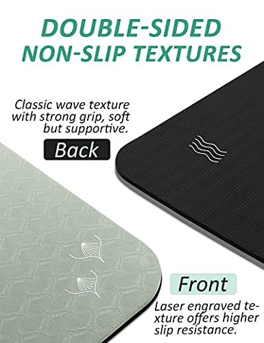 Extra Wide Non-Slip Yoga Mat with Strap