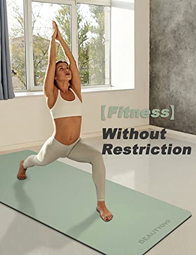Extra Wide Non-Slip Yoga Mat with Strap