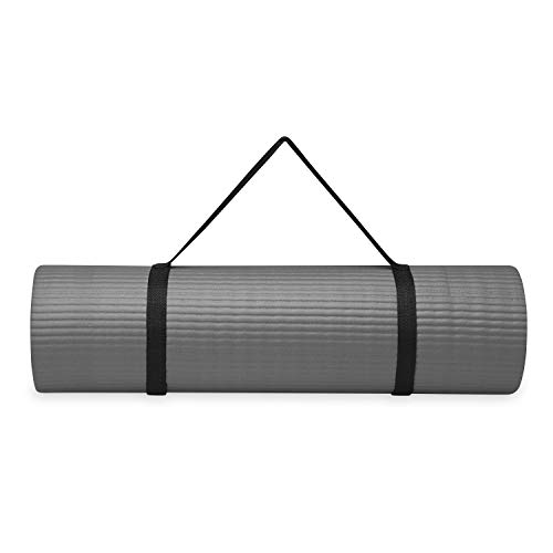 Gaiam Essentials Thick Yoga Mat with Carrier Strap