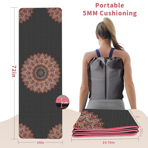Packable Travel Yoga Mat with Carry Bag