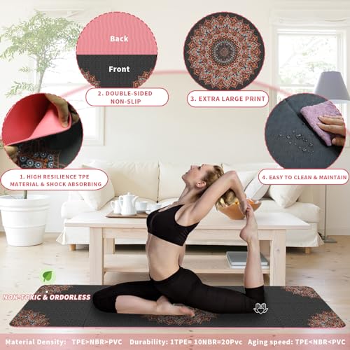 Packable Travel Yoga Mat with Carry Bag