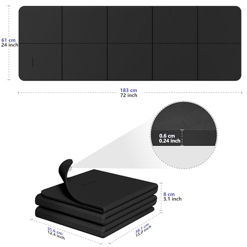 Readaeer Travel-Friendly Non-Slip Yoga Mat