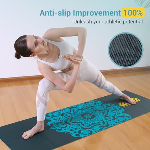 Aovalre Foldable Non-Slip Yoga Mat 72"x31
