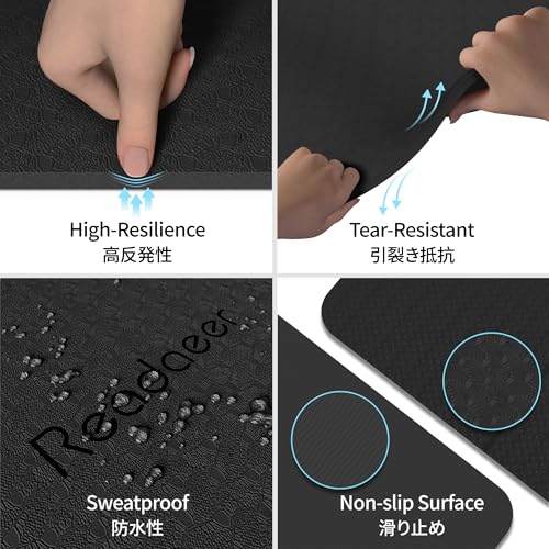Readaeer Travel-Friendly Non-Slip Yoga Mat