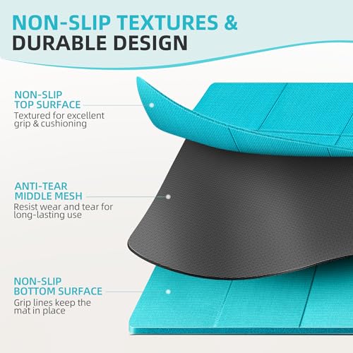 Foldable Non-Slip Yoga Mat with Storage Bag