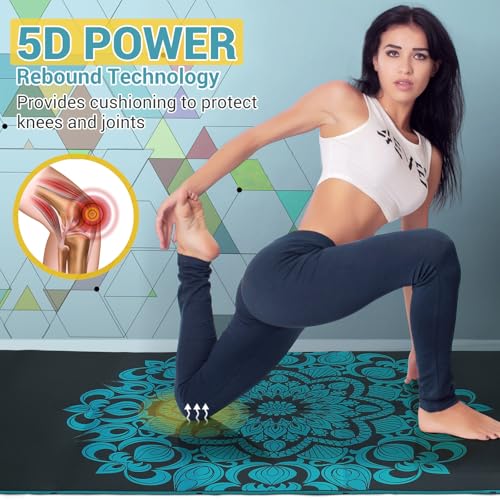 Aovalre Foldable Non-Slip Yoga Mat 72"x31