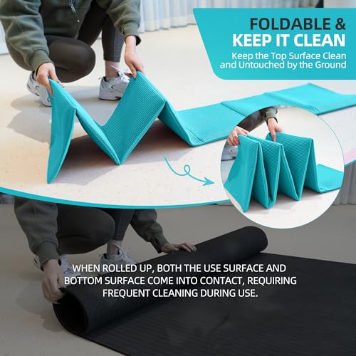 Foldable Non-Slip Yoga Mat with Storage Bag