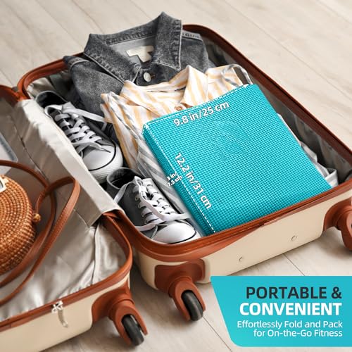 Foldable Non-Slip Yoga Mat with Storage Bag