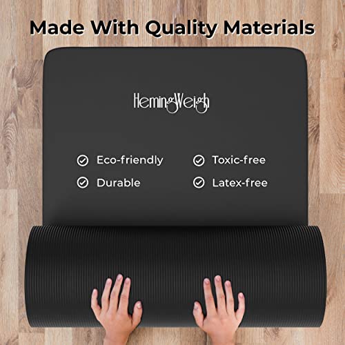Extra Thick Non-Slip Yoga Mat - Black