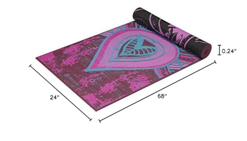 Gaiam Extra Thick Reversible Yoga Mat - Be Free
