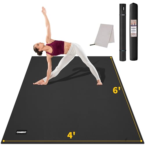 CAMBIVO Extra Thick Non-Slip Yoga Mat 6'x4