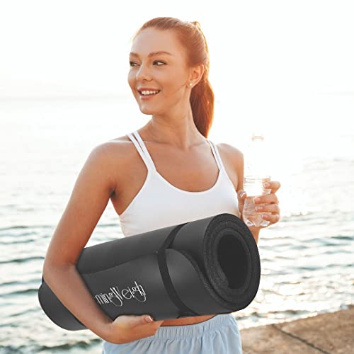Extra Thick Non-Slip Yoga Mat - Black