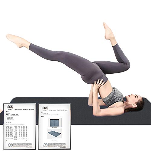 Extra Thick Eco-Friendly Hatha Yoga Mat - Black