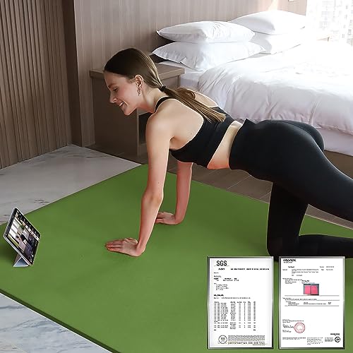 Extra Thick Non-Slip Hatha Yoga Mat - Green