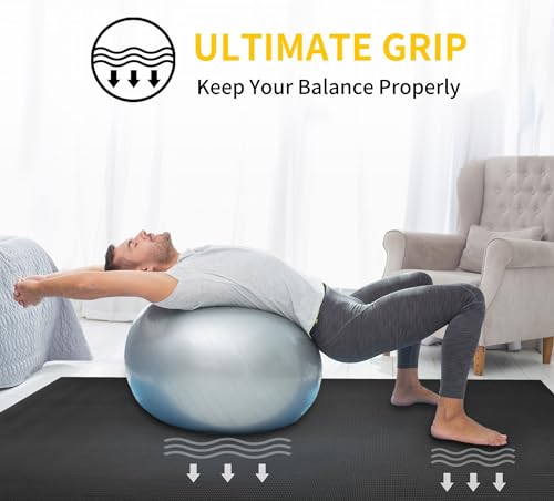 CAMBIVO Extra Thick Non-Slip Yoga Mat 6'x4