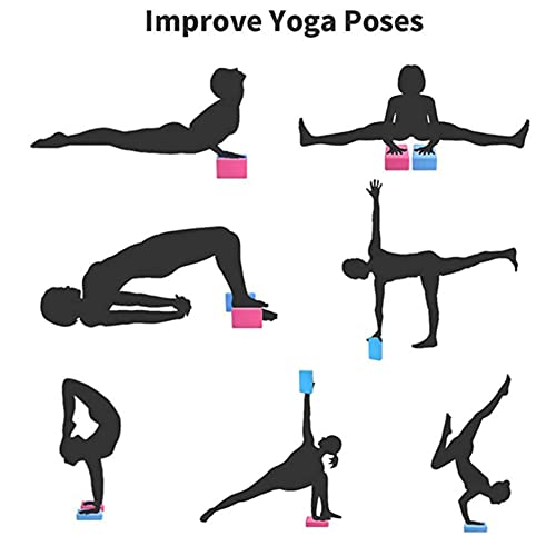 Lightweight Non-Slip EVA Foam Yoga Blocks - 2 Pack