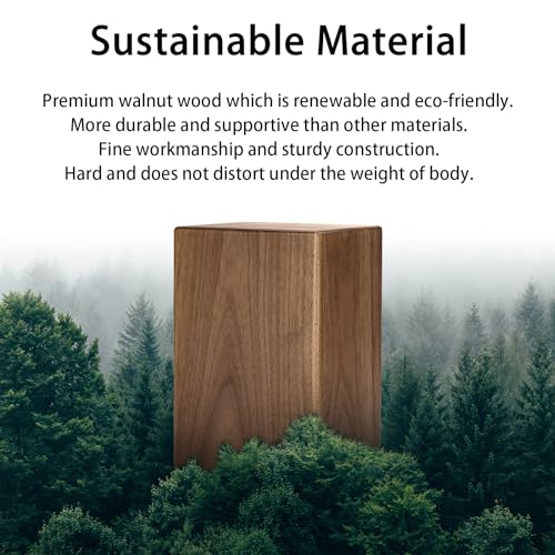 Premium Walnut Yoga Block - Eco-Friendly 9"x6"x3