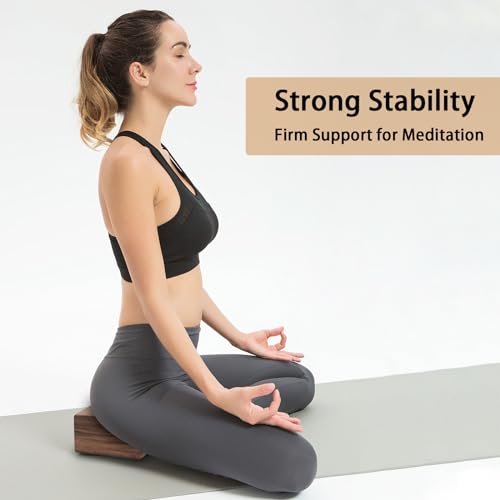 Premium Walnut Yoga Block - Eco-Friendly 9"x6"x3