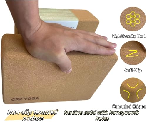 Premium Eco-Friendly Cork Yoga Blocks - 2 Pack