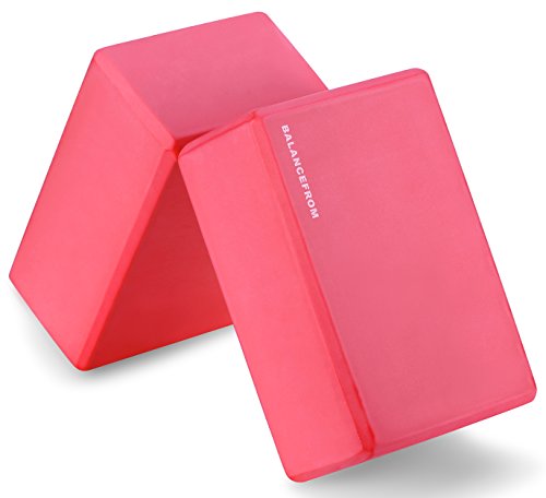 High Density Yoga Blocks Set of 2 - Red