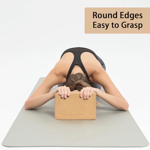 Eco-Friendly Hatha Yoga Cork Block - 9"x6"x3