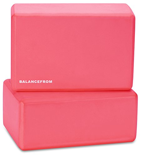 High Density Yoga Blocks Set of 2 - Red