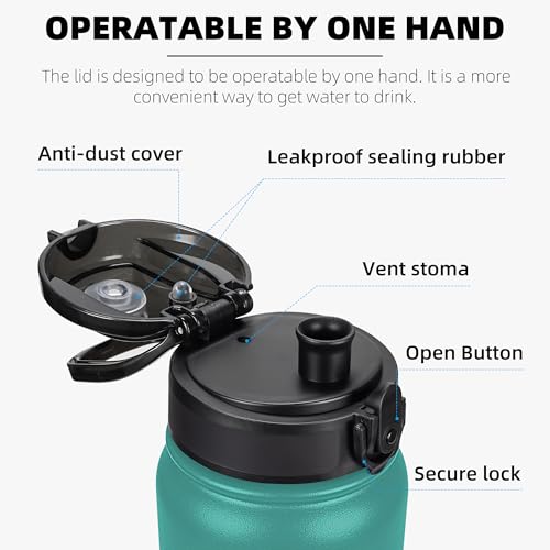 Insulated 20 Oz Stainless Steel Water Bottle
