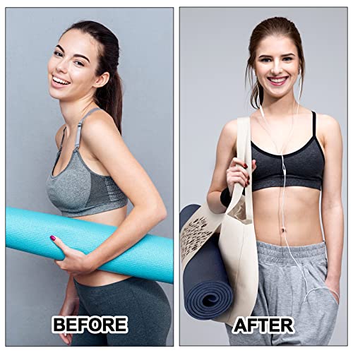 Saintrygo Canvas Yoga Mat Carrier Tote Bag