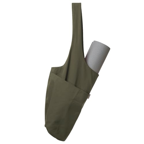 YogiiiTote Yoga Mat Bag in Olivine Green