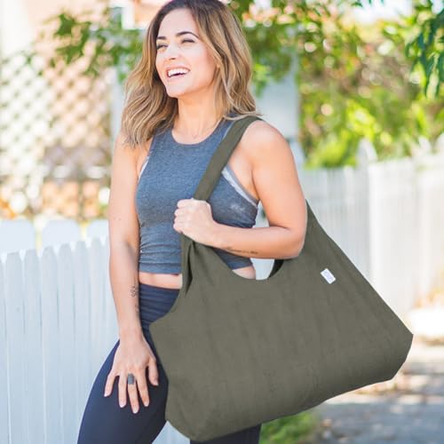 YogiiiTotePRO Yoga Mat Bag - Olivine Green
