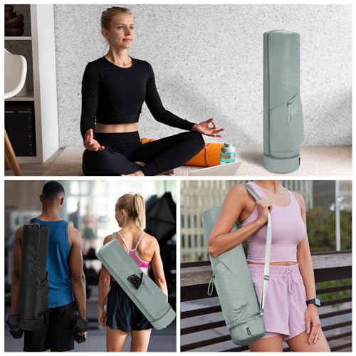 Multi-Functional Yoga Mat Carrier Bag - Grey