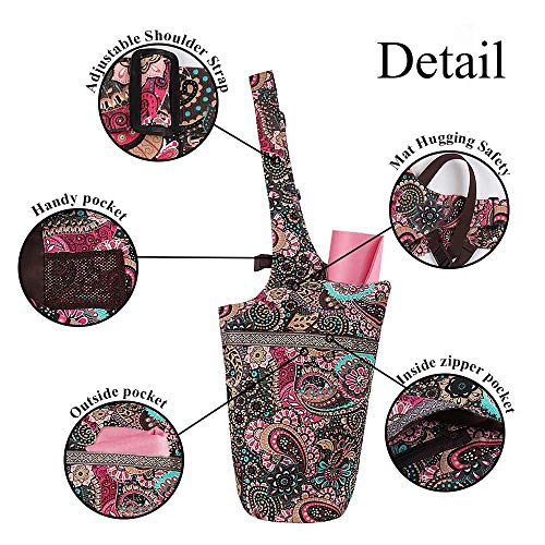 Mookis Adjustable Yoga Mat Bag with Pockets