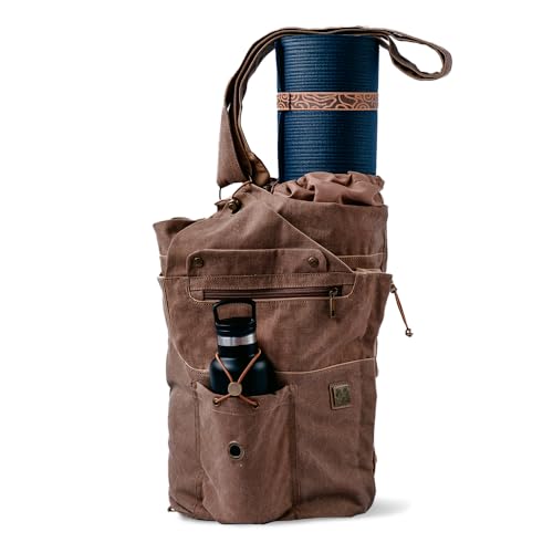 Large Canvas Yoga Mat Bag for Men & Women