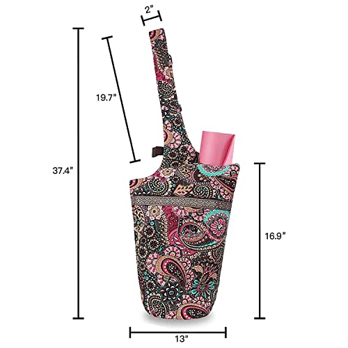 Mookis Adjustable Yoga Mat Bag with Pockets