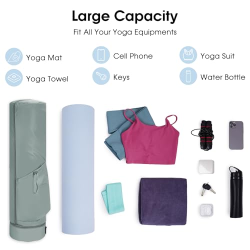 Multi-Functional Yoga Mat Carrier Bag - Grey